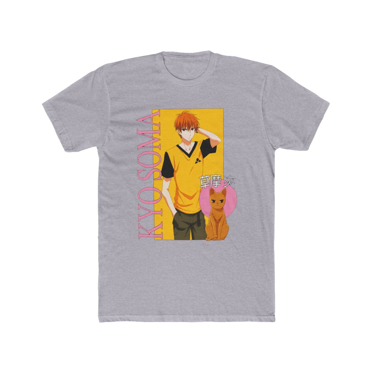 Fruits Basket Kyo Pink Panel Boyfriend Fit Girls T Shirt - alternate angle 4, merchandise
